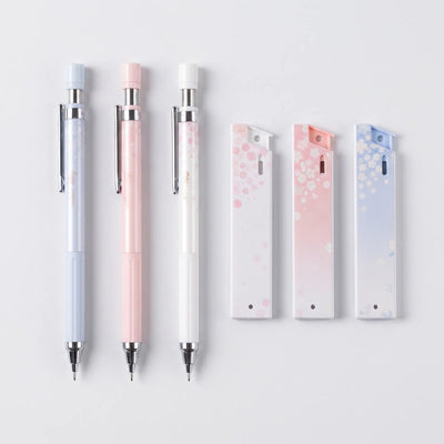 Set Pen-Potloden - Pastel Bloemendesign met Navullingen