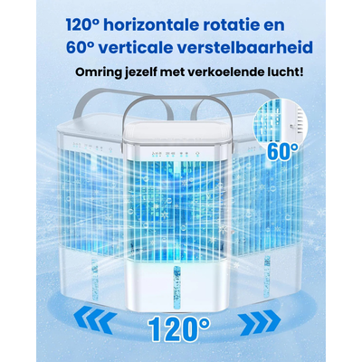 Airconditioner - 4-in-1 Draagbare Luchtkoeler voor Persoonlijke Verkoeling - FrostFlow