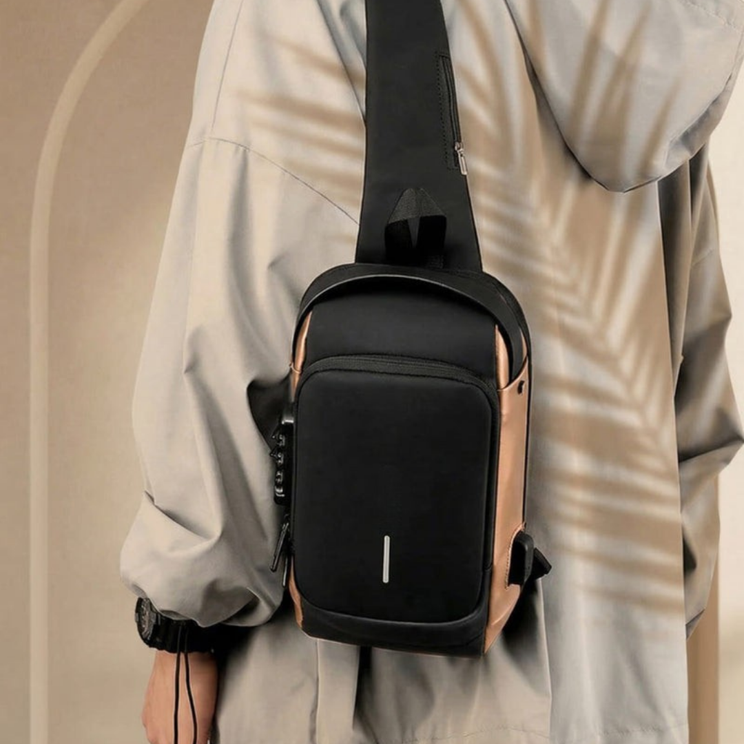 Schoudertas - Waterdicht Design met USB Oplaadpoort - UrbanVault