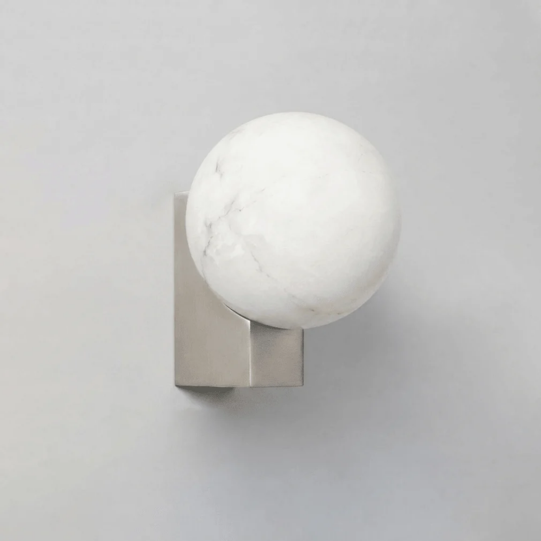 Wandlamp - Spaanse Alabaster Bol Design