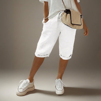 Shorts met losse pasvorm en trekkoord
