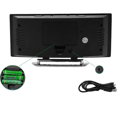 Moderne Wekker | Gebogen Digitale Wekker