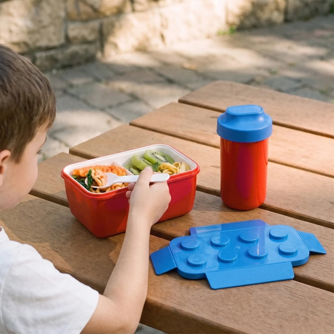 Bento Box met Studs en Verdeelvakken - BlockBox