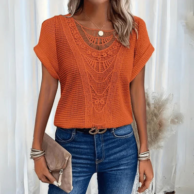 Elegant Top med Blonder til Damer