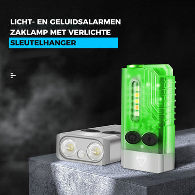 Kleine krachtige EDC-zaklamp met rood UV-blauw licht