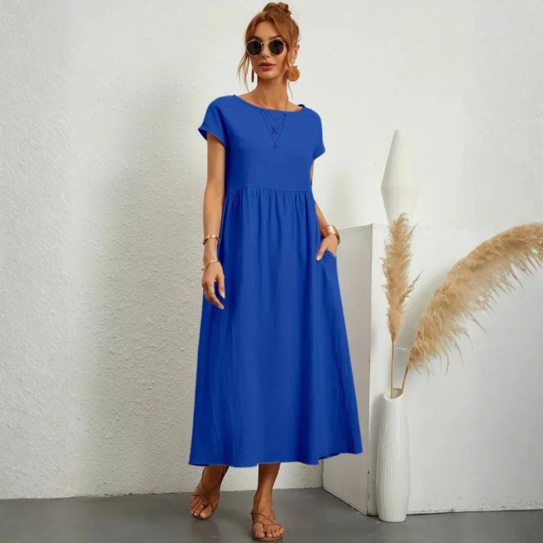 Elegante en comfortabele lange zomerjurk voor dames