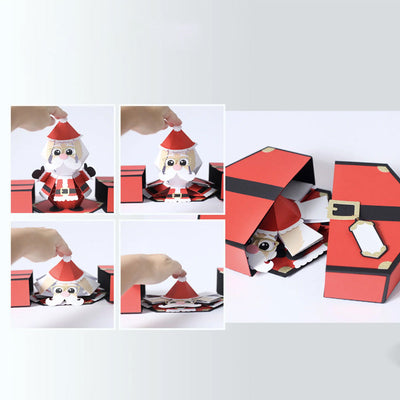 🎅3D Kerstman Prank Pop-up Box-kaart