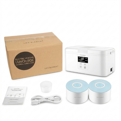 Elektrische lunchbox - keramische dubbele compartimenten