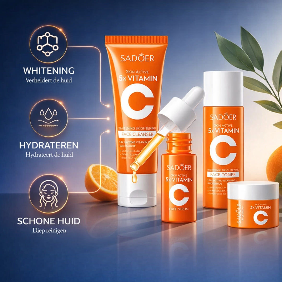 Vitamine C Skincare set - Complete Verhelderende Gezichtsverzorging