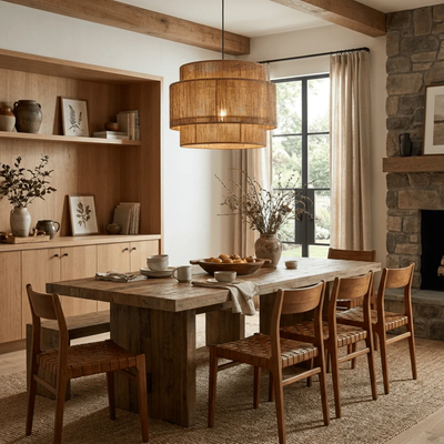 MYHOME® - Hanglamp Met Gelaagd Henneptouw Design