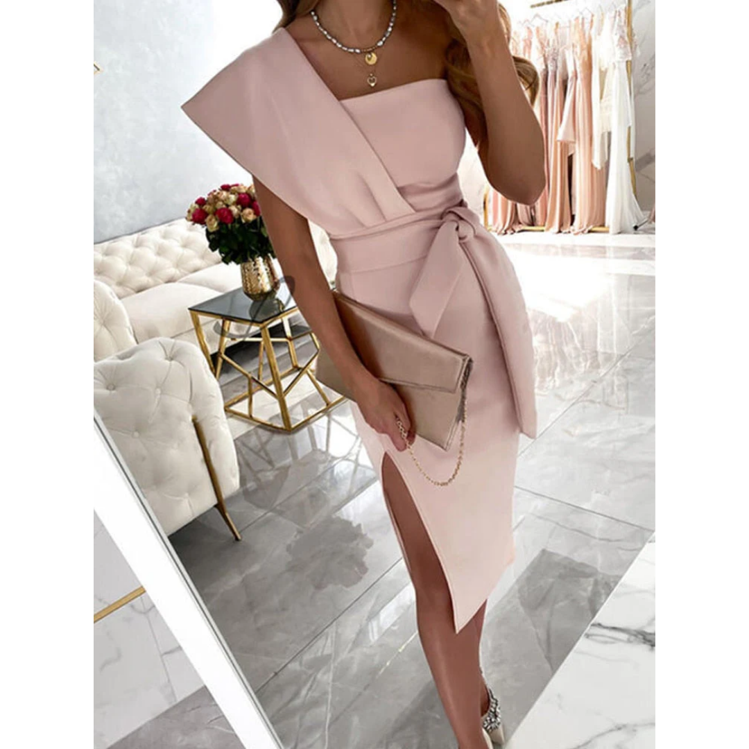 Elegante One-Shoulder Feestjurk