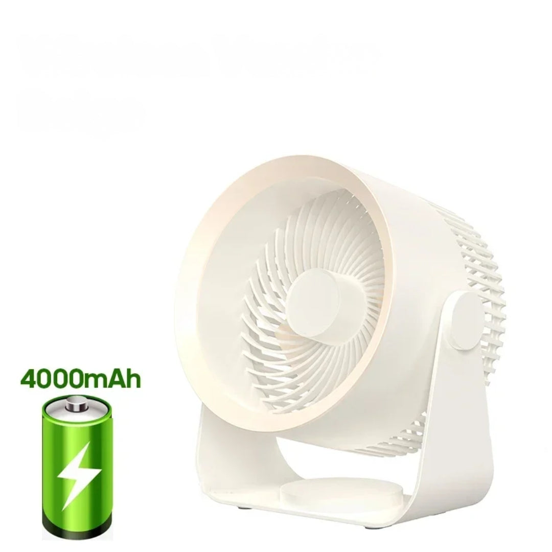Draadloze ventilator - Oplaadbare Wandventilator Zonder Boren - BreezeFlow