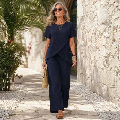 Todelt Sæt - Elegant Komfortabel Sommeroutfit