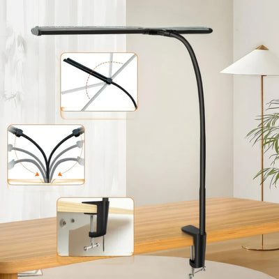 Bureaulamp - Dubbele LED Verlichting met Dimbare Helderheid - Lumitask
