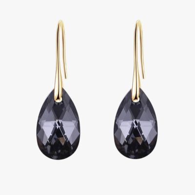 Dames Hangoorbellen van Saffierblauw Kristal