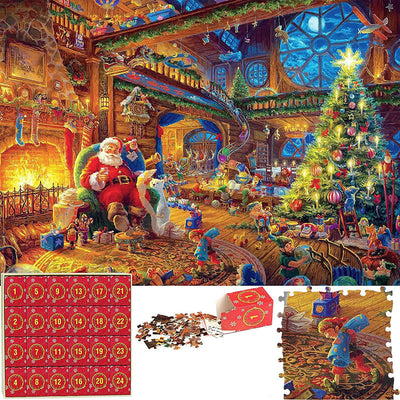 Kerstpuzzel-adventskalender