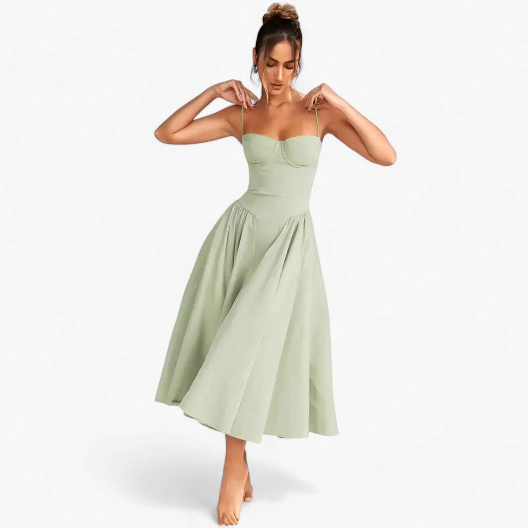 Midi Jurk - Elegante Corset Jurk voor Elke Gelegenheid