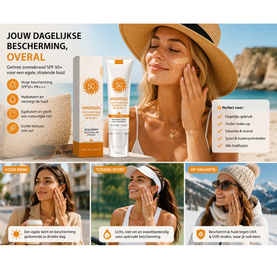 Zonnebrand - Getinte SPF50+ Hydraterende Dagcrème