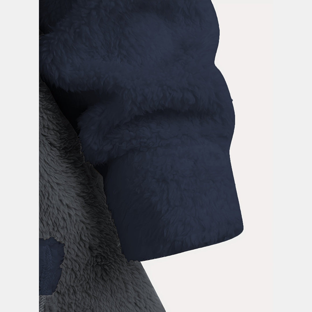 Contrasterende Fleece Jack - Omkeerbare Winterjas - Norvex