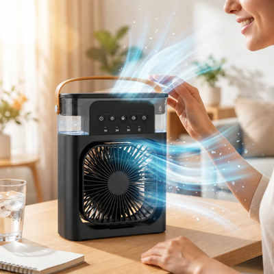 Draagbare Luchtkoeler - 3-in-1 Koelventilator voor Thuis
