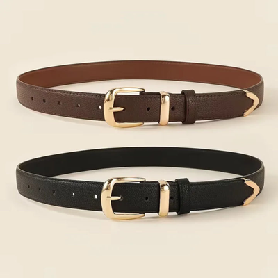 Elegante Smalle Riem met Gouden Gesp - BelleCurve