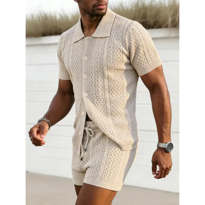 Gebreide Zomer Set  met Shorts - Novaro
