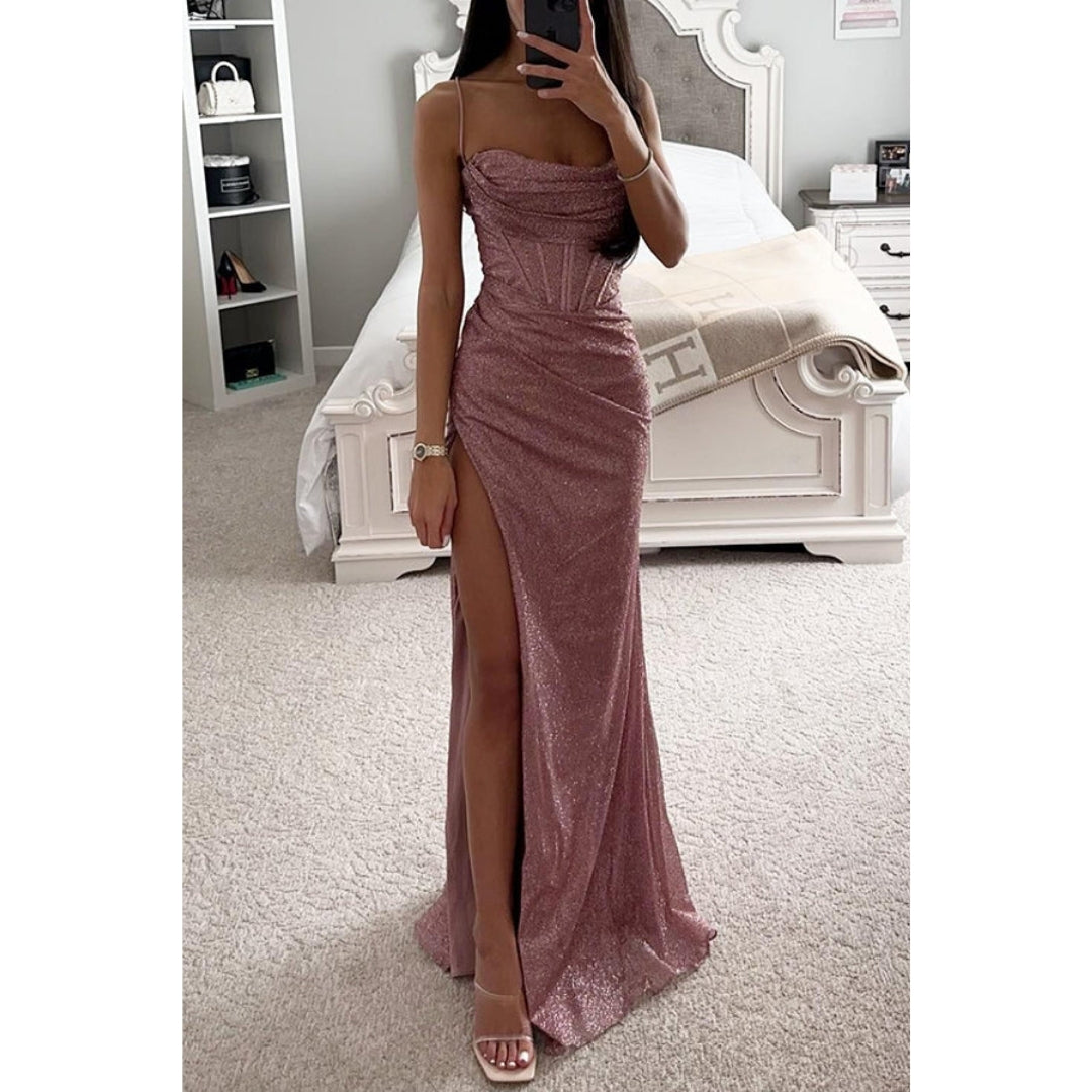 Avelisse - Gala Jurk met Glitters en Split