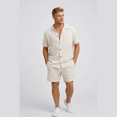 Ravellox - Zomer Set voor Mannen - Tweedelig met Knoopsluiting