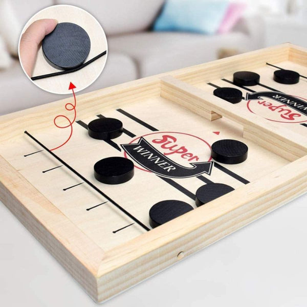 PuckFlick - Sling Puck Wooden Board Game