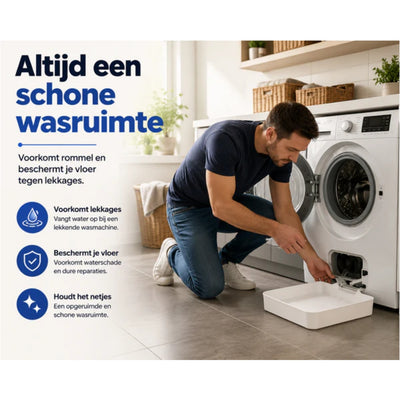 Wasmachine Filter Opvangbak - Geen Natte Vloeren Meer