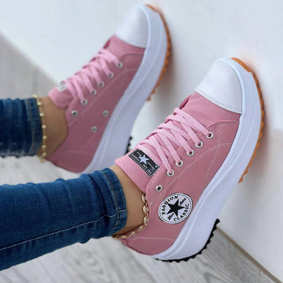 Drune - Plateau-Canvas-Sneaker für Damen