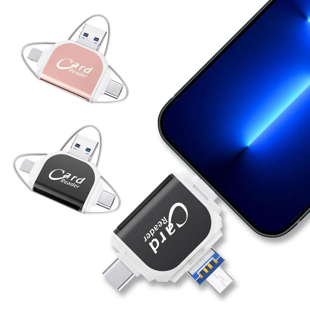 Multi-Port 4 in1 universele SD TF-kaartlezer