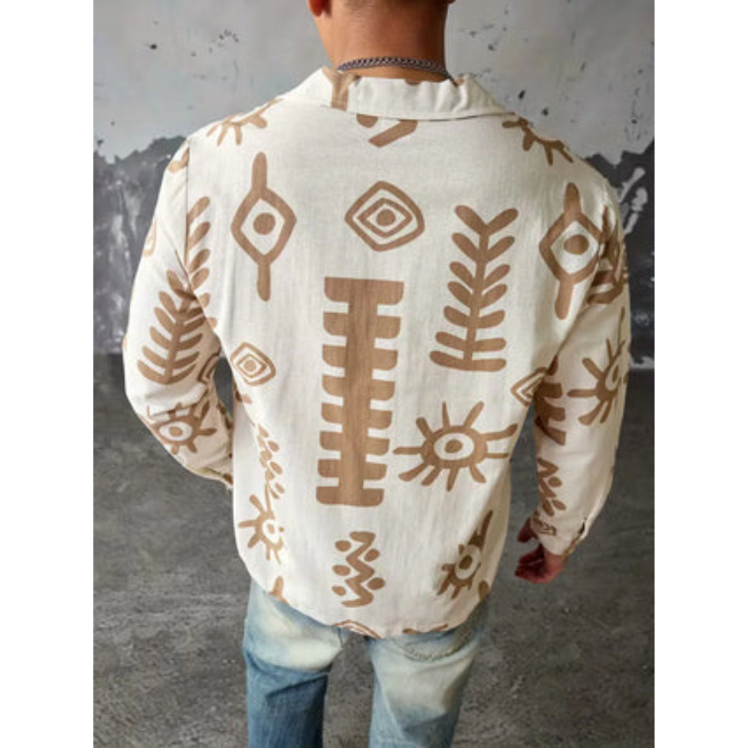 Casual Overhemd met Abstracte Print - Sandford