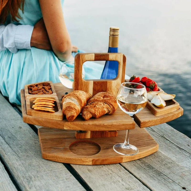 Picknicktafel - Draagbare Wijntafel - OakVino