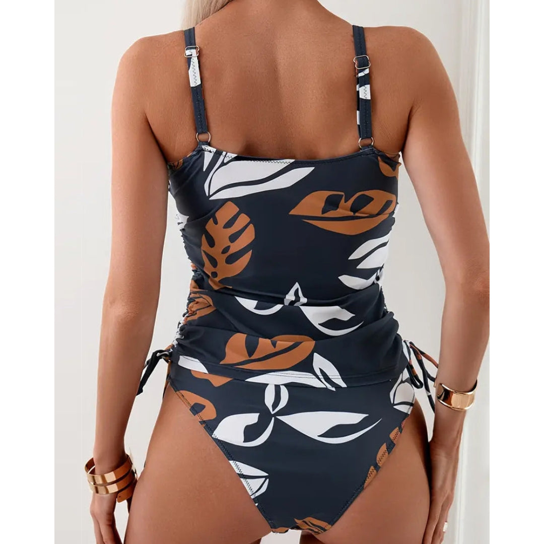 Tankini - Tropische Stijl Met Verstelbare Bandjes