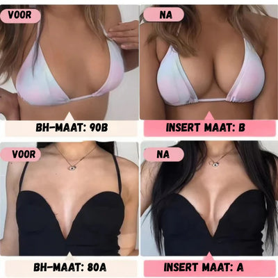 Push-up BH - Herbruikbare Push-up Inserts met Direct Volume-effect