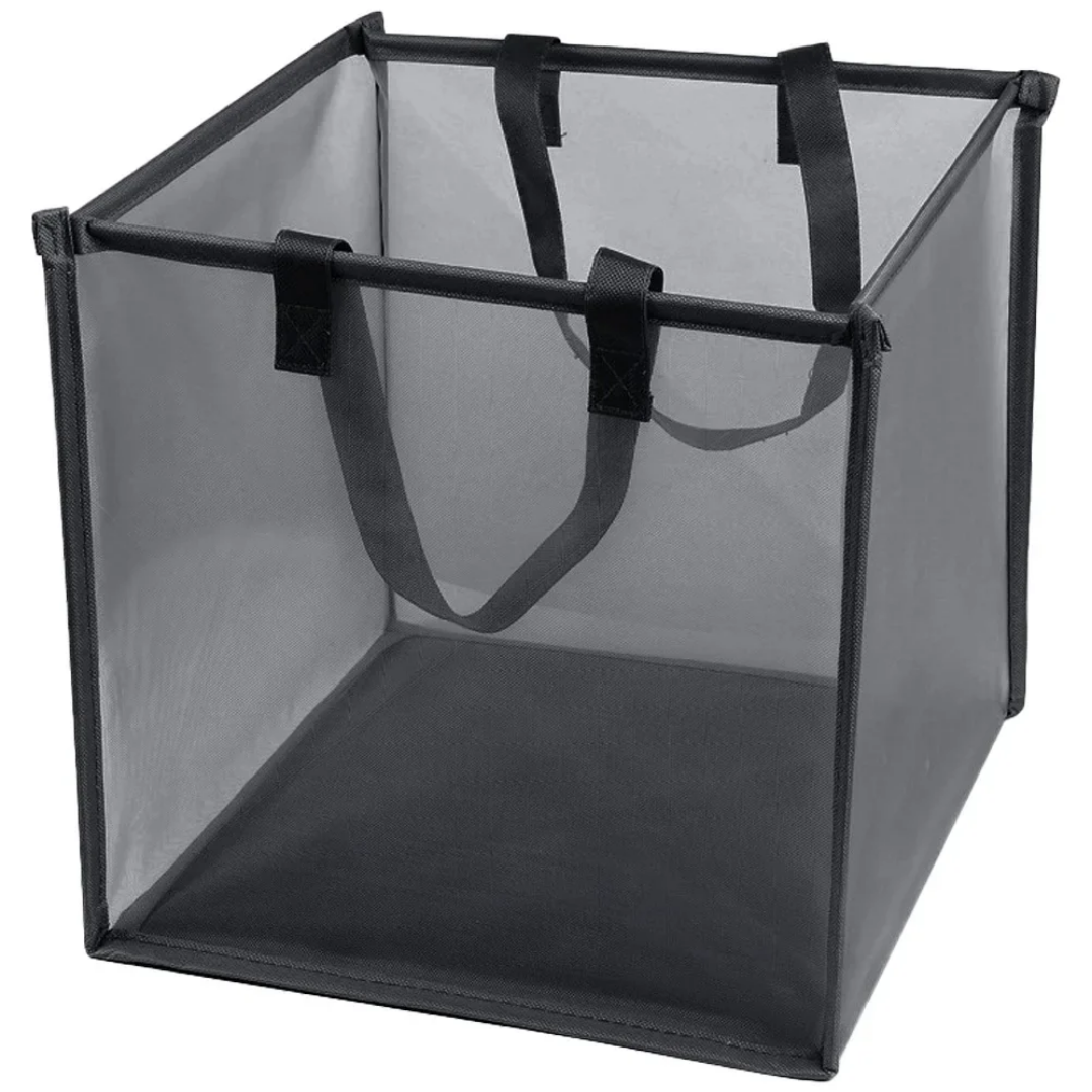 Opvouwbare mesh wasmand met handvaten