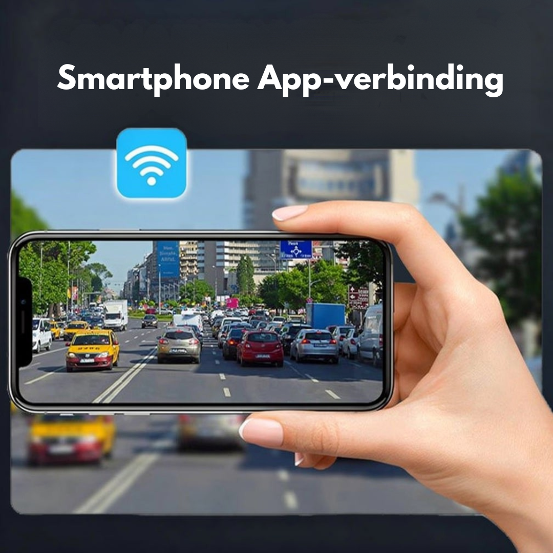 Dashcam - Triple Camera met Nachtzicht en App-bediening - VisionDrive