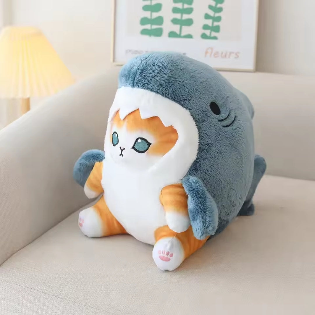 Kawaii Kuscheltier - Hai-Katzen-Kuscheltier mit niedlichem Design - Mewshark