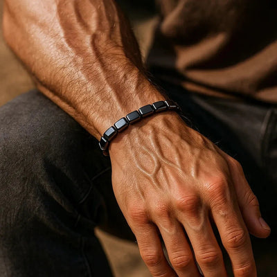 Energie armband met hematiet