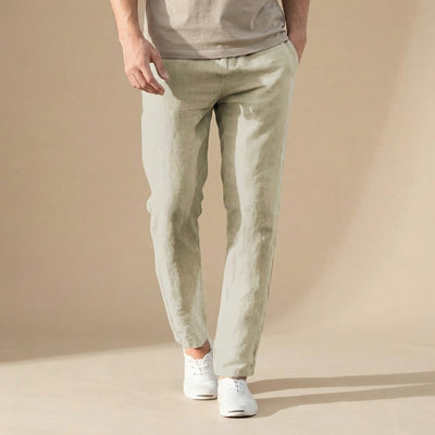 Linnen Broek - Ademende Zomerbroek met Elastische Taille - Montaro