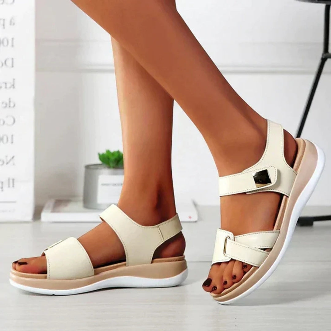 Orthopedische Damessandalen met Trendy Pasvorm - ComfortAura