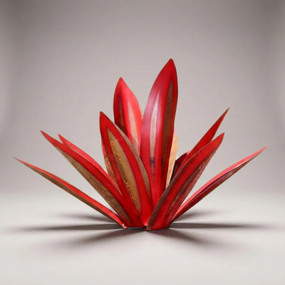 Tuinornament - Metalen Agave met Solar LED Verlichting