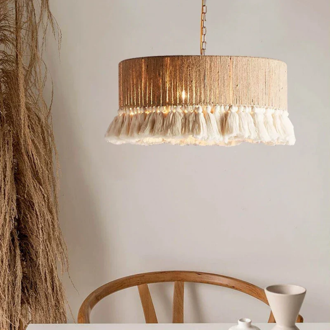 Scandinavische LED Hanglamp-Kroonluchter met Touwdesign
