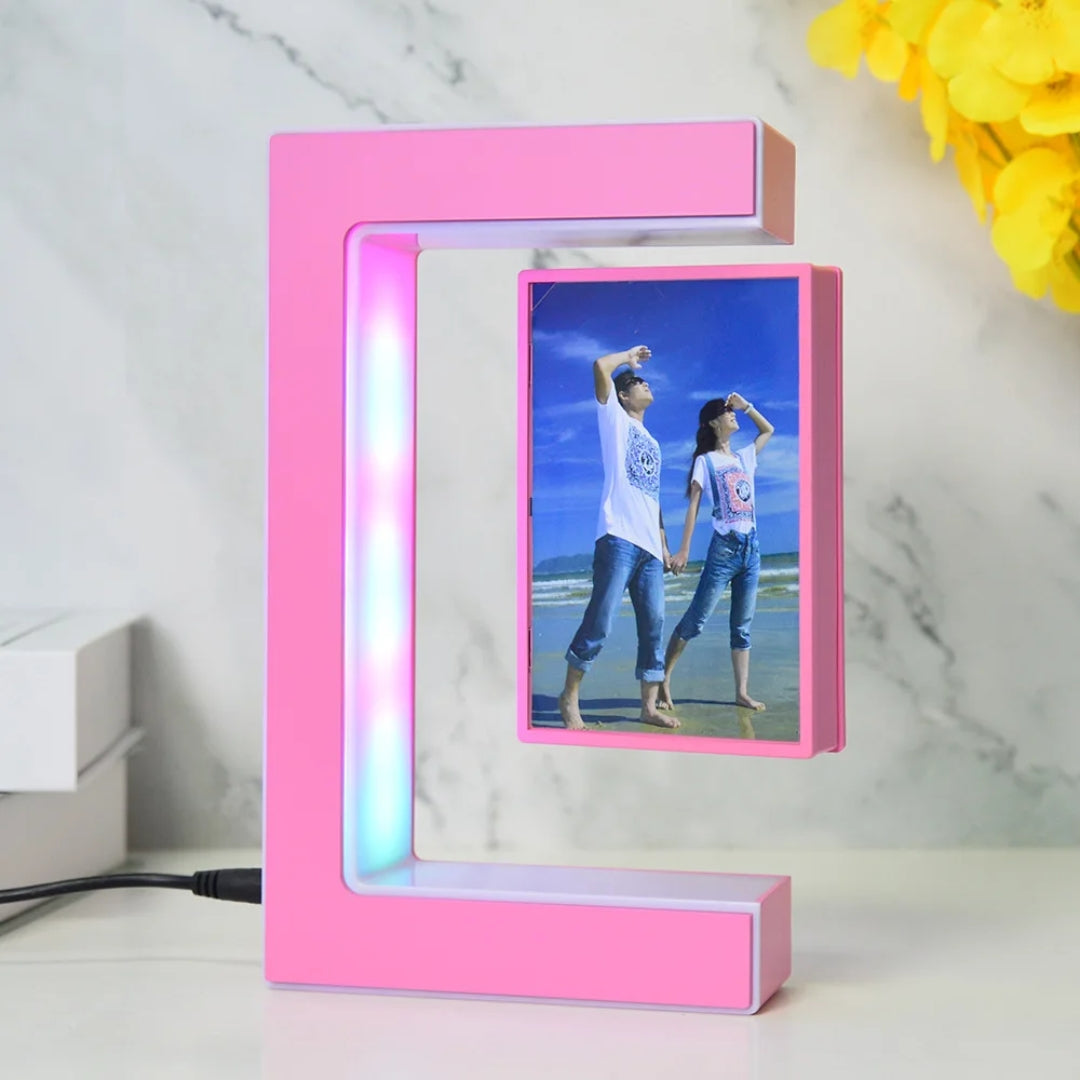 Magnetisch Zwevende Fotolijst - Zwevend Design Met LED Sfeerverlichting