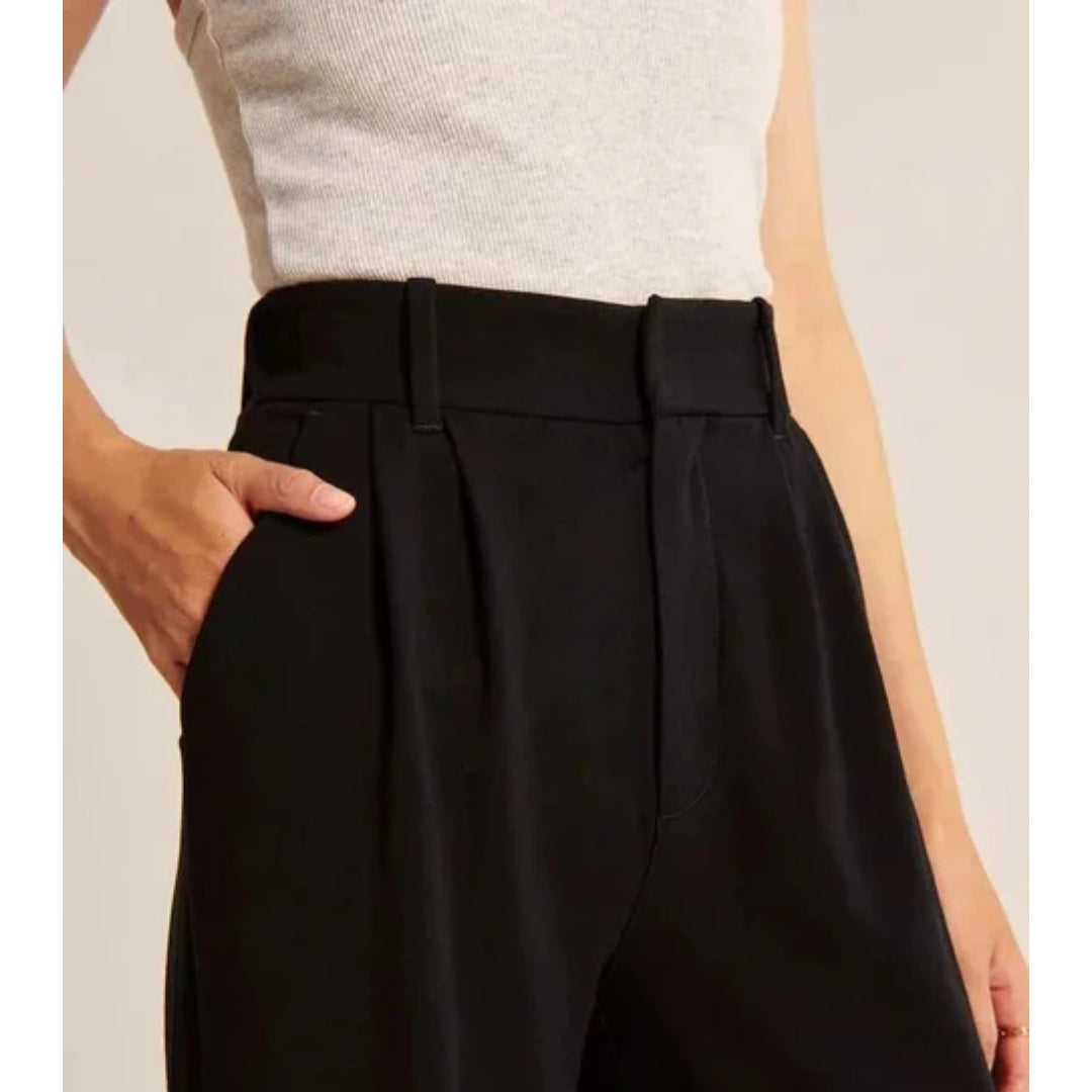 Wijde dames pantalon - Comfortabele Stretchbroek - LunaFit