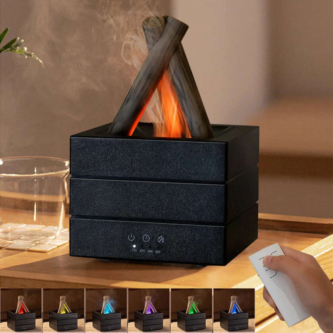 Aroma Diffuser - Realistische Vlam Luchtbevochtiger