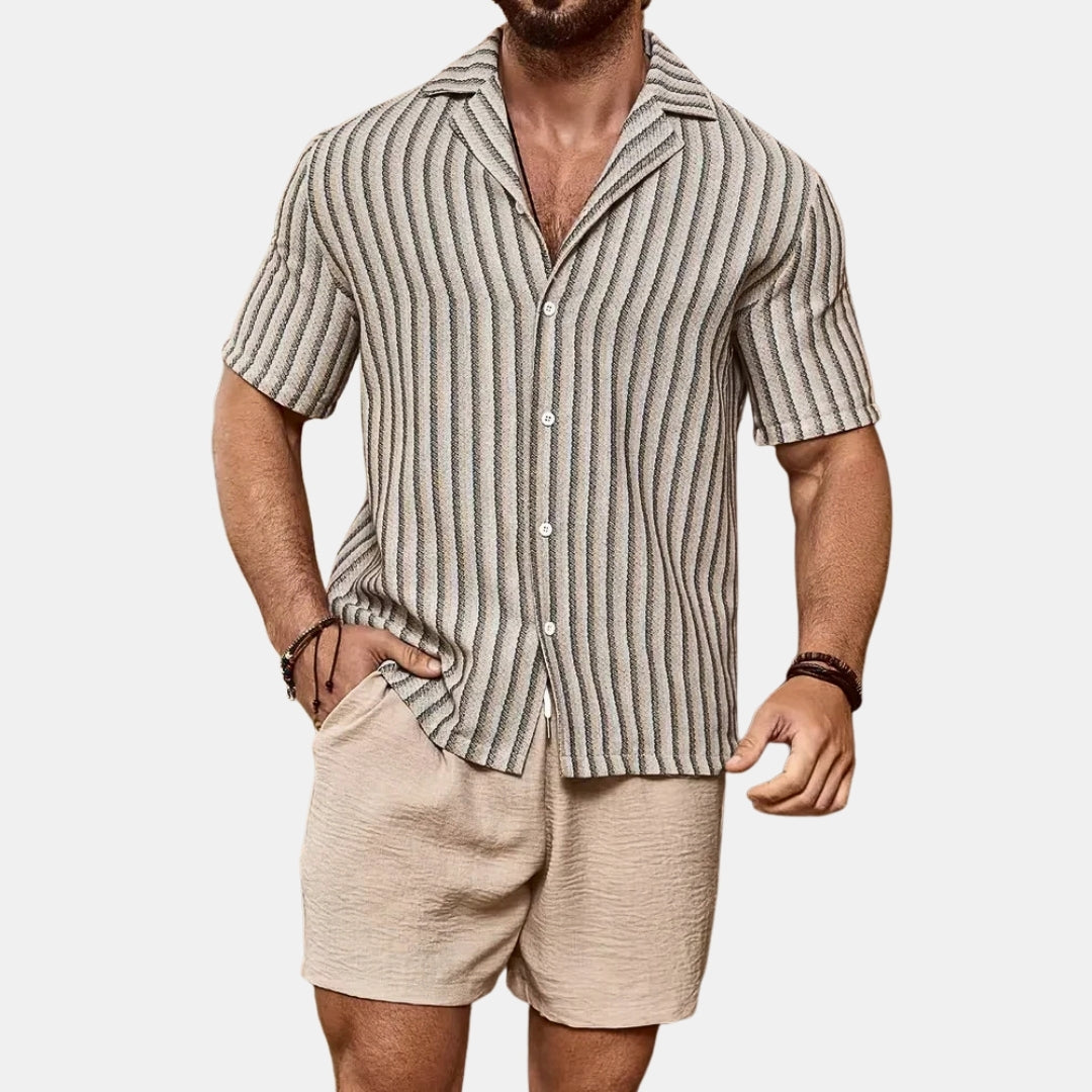 Gestreepte Zomer Set Voor Mannen - Seaside
