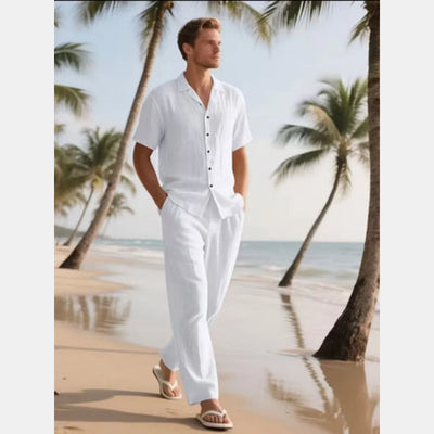Norvian - Zomer set voor mannen - Luchtige Tweedelige Vakantieset