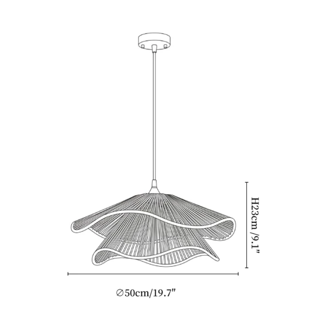MYHOME® - Hanglamp Met Gevlochten Golf Design